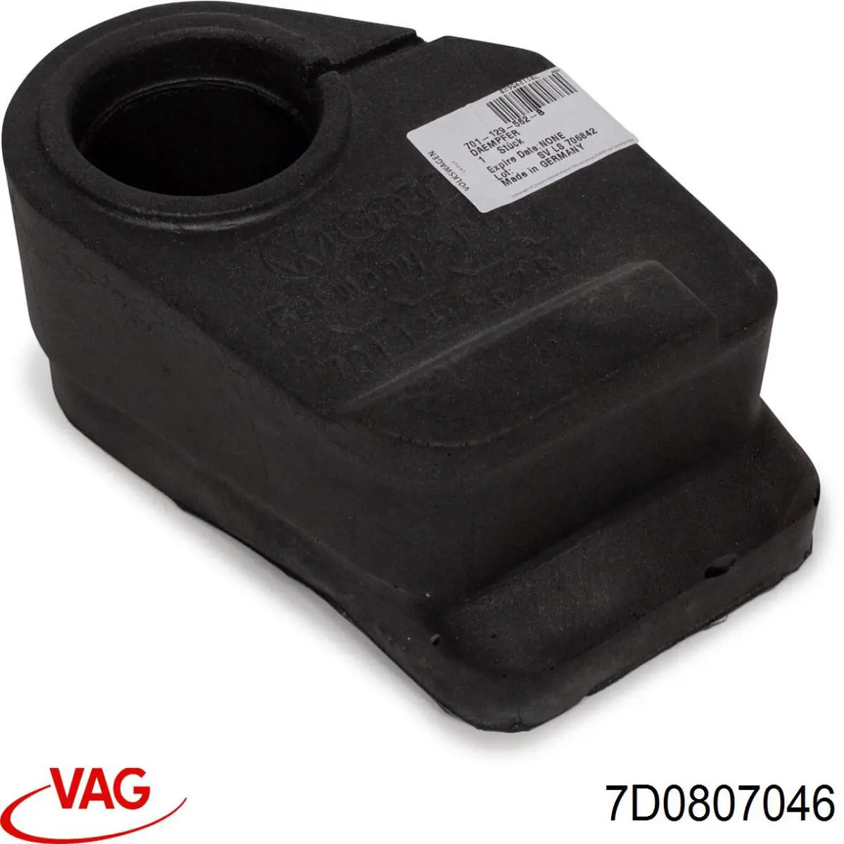 Купити 7D0807046 VAG Кронштейн бампера переднього, правий