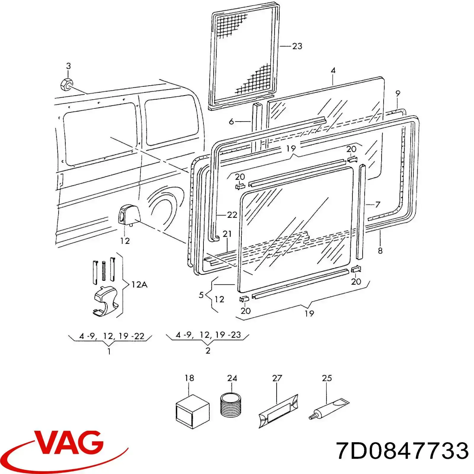 Купити 3847003 Autotechteile Замок скла зсувного