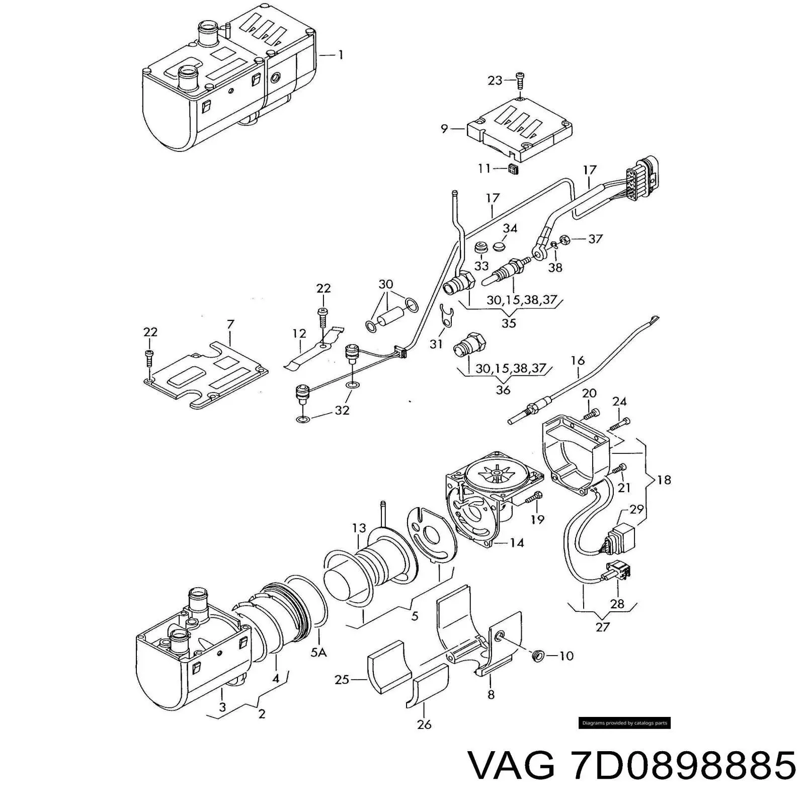 7D0898885 VAG 