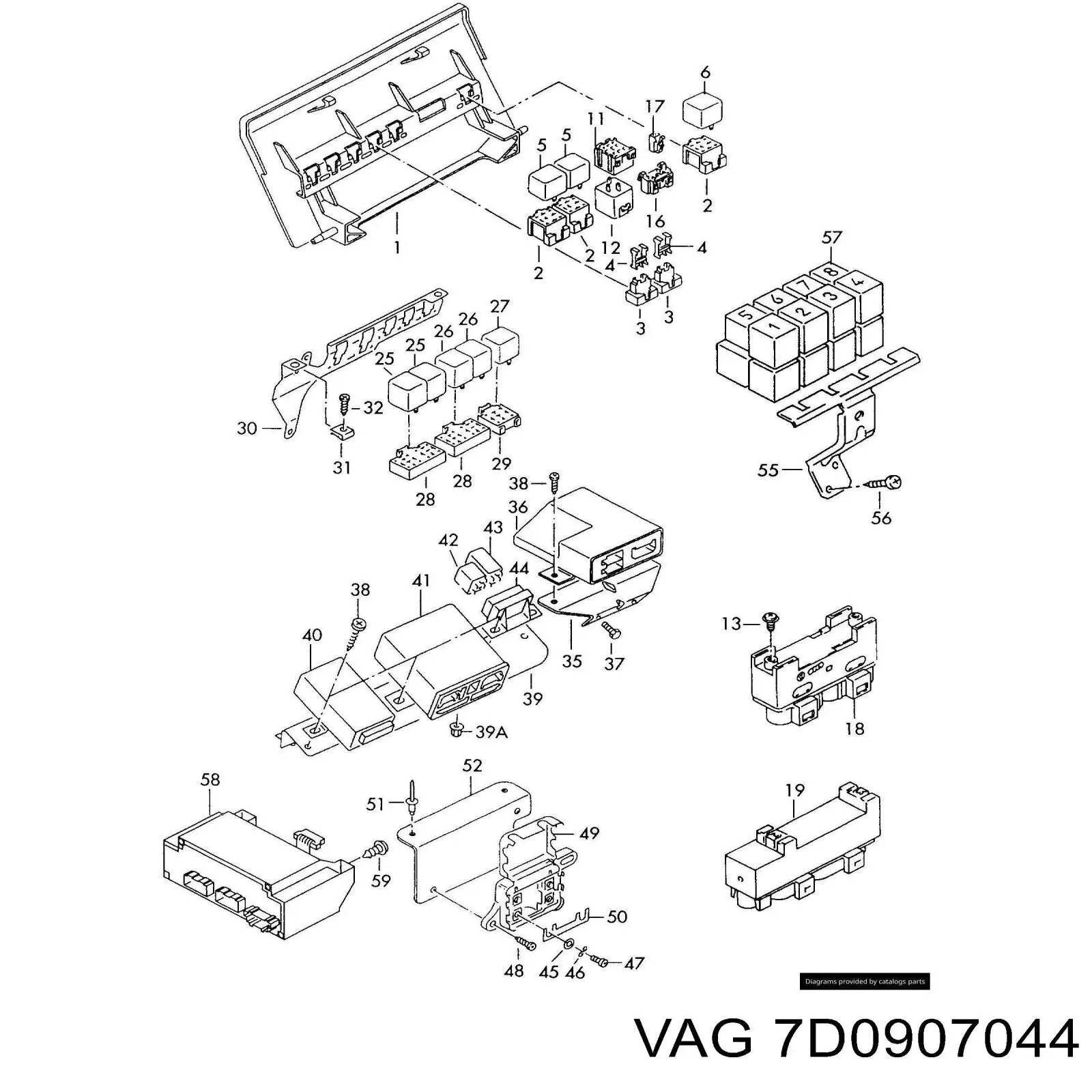 Купити 7D0907044 VAG Блок управління пічкою