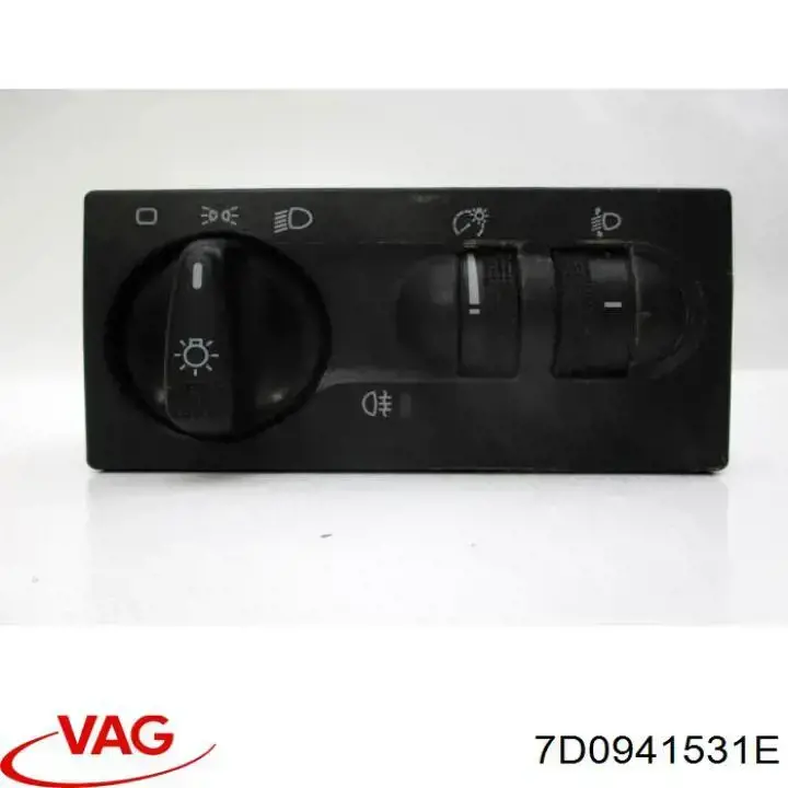 7D0941531E VAG Перемикачі електричні (перемикач світла центральний)