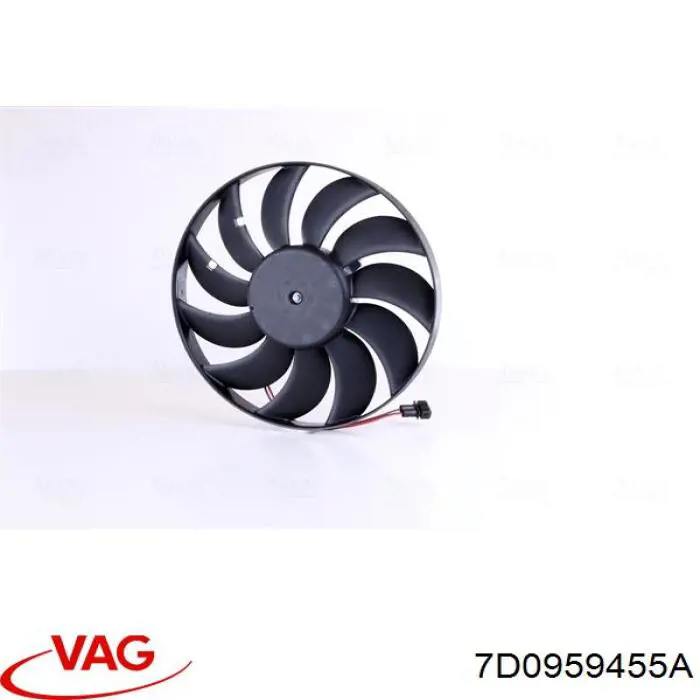 Вентилятор радіатора VAG 7D0959455A ціна, від 57.56 USD
