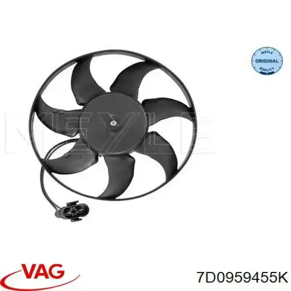 7D0959455K VAG Електровентилятор радіатора