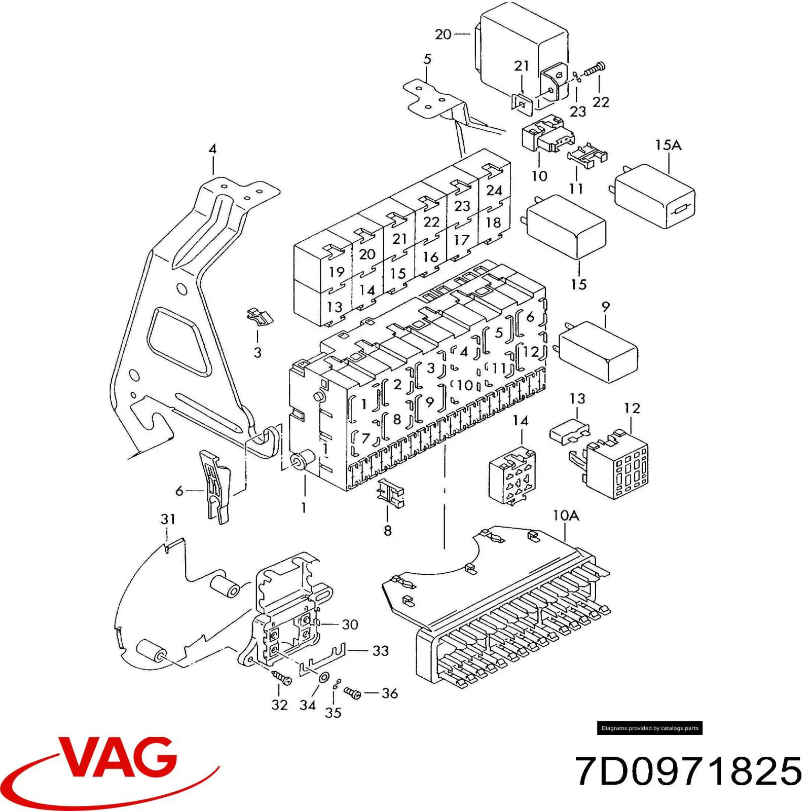 7D0971825 VAG 