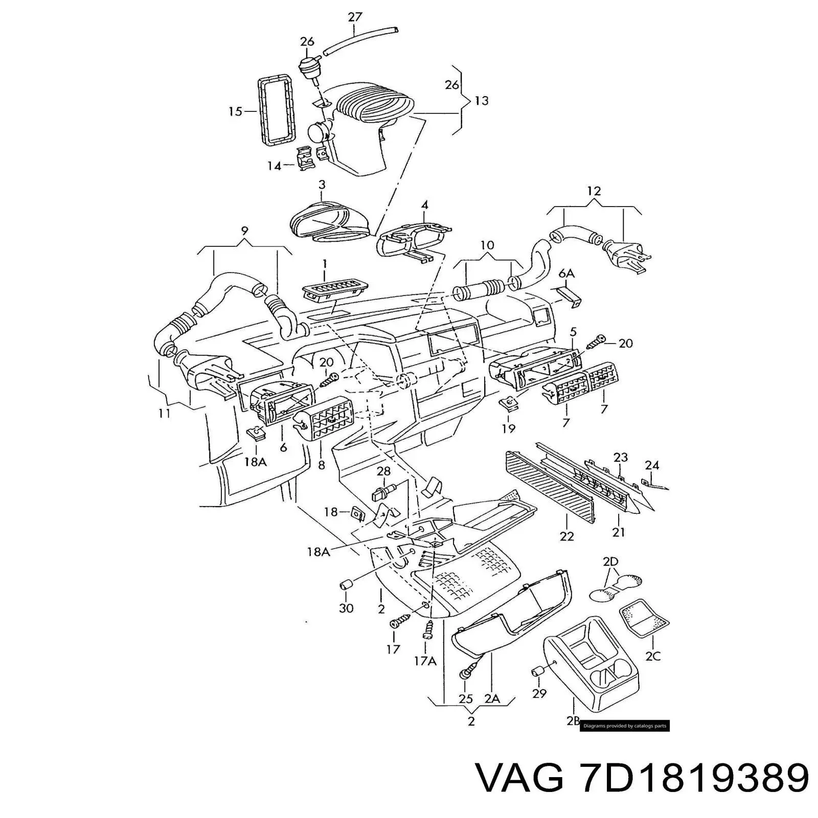  VAG 7D1819389 ціна, від 6.33 USD