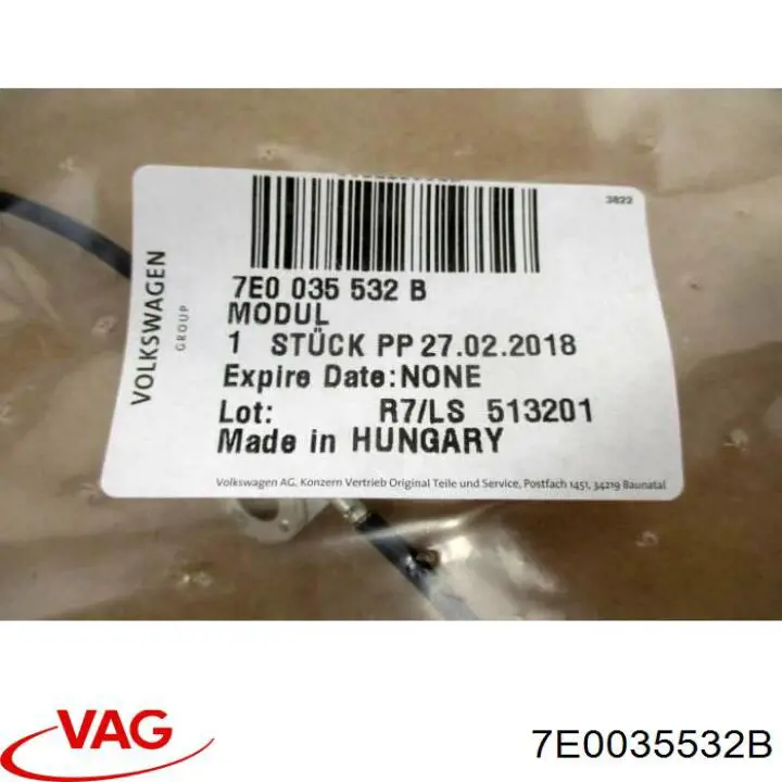  VAG 7E0035532B ціна, від 127.82 USD