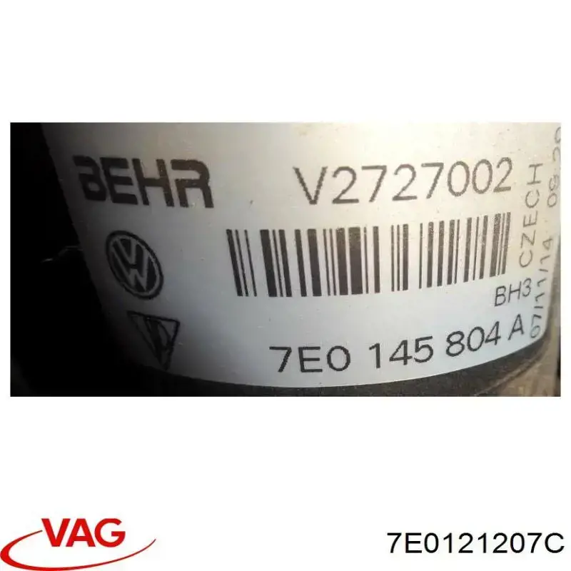 7E0121207C VAG дифузор (кожух радіатора охолодження)