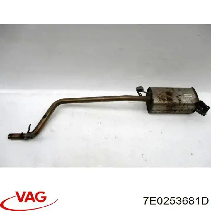 Глушник, задня частина 7E0253681D VAG