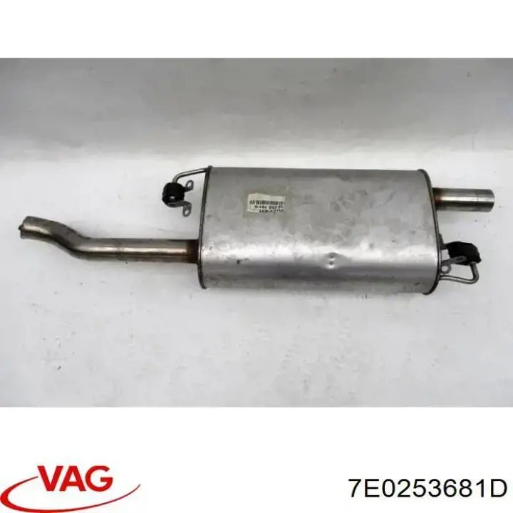 7E0253681D VAG Глушник, задня частина