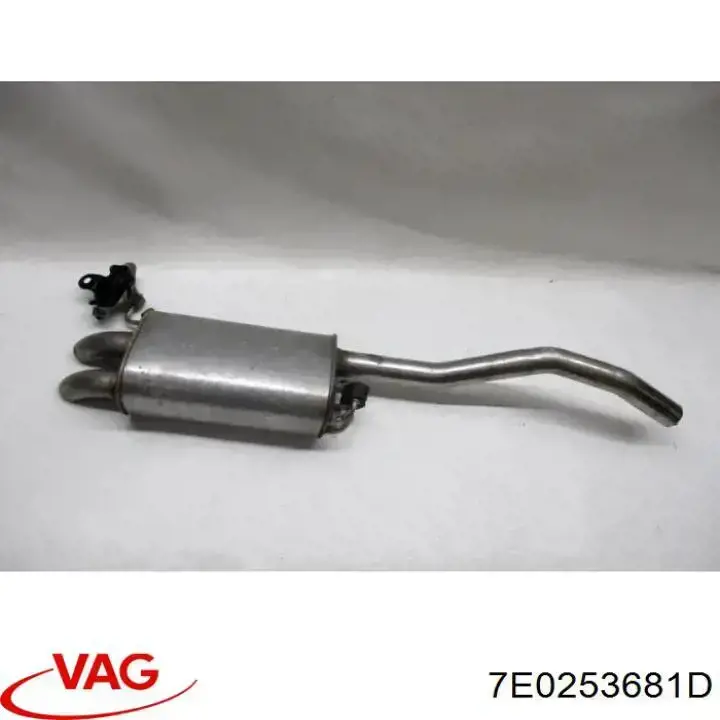 Глушник вихлопних газів кінцевий VAG 7E0253681D ціна, від 54.59 USD