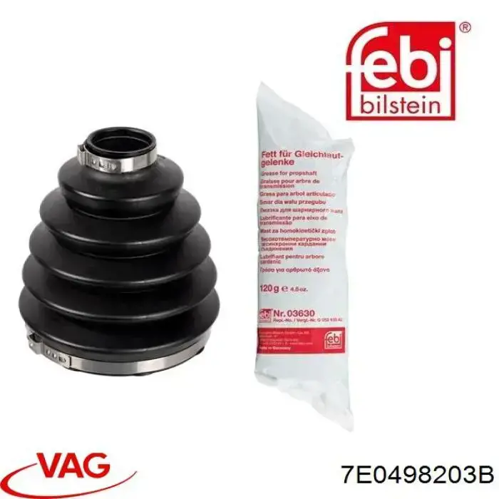 7E0498203B VAG Пильник ШРУСа зовнішній, передній піввісі