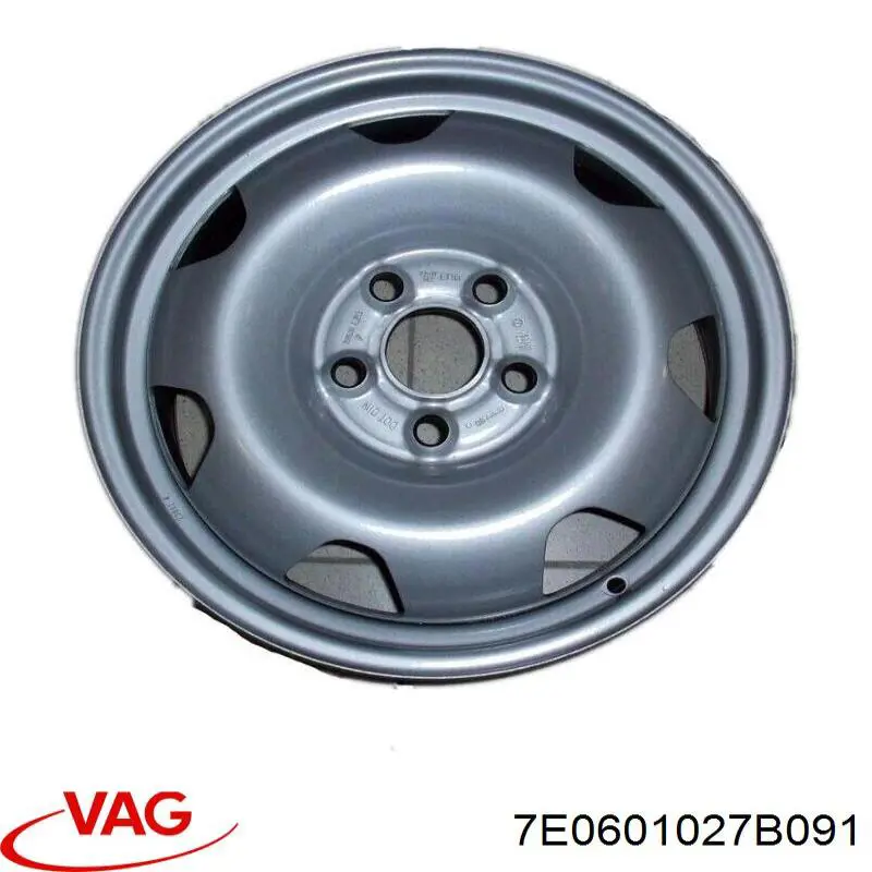 7E0601027B091 VAG диски колісні литі (легкосплавні, титанові)