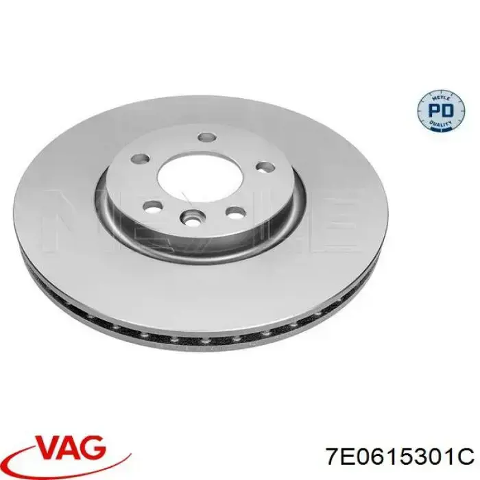 Диск переднього гальма VAG 7E0615301C ціна, від 98.87 USD