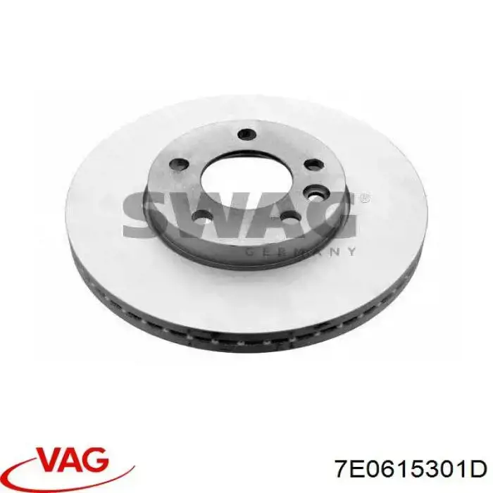 7E0615301D VAG Гальмо дискове переднє