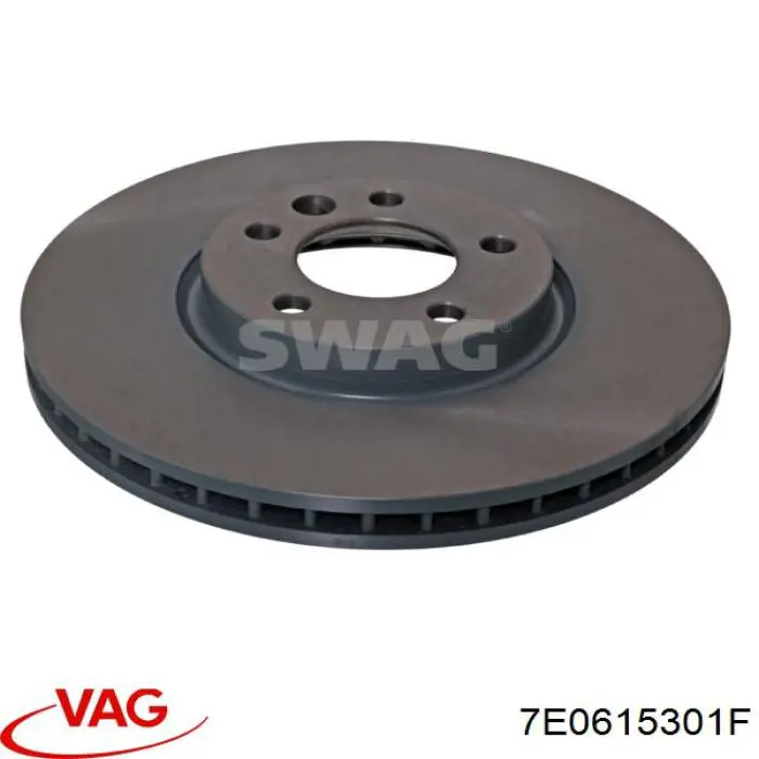 Диск переднього гальма VAG 7E0615301F ціна, від 121.15 USD