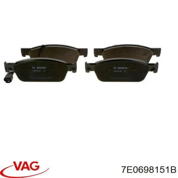 Гальмівні колодки VAG 7E0698151B ціна, від 61.85 USD