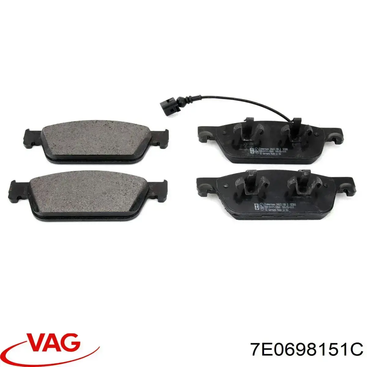 7E0698151C VAG Передні гальмівні колодки