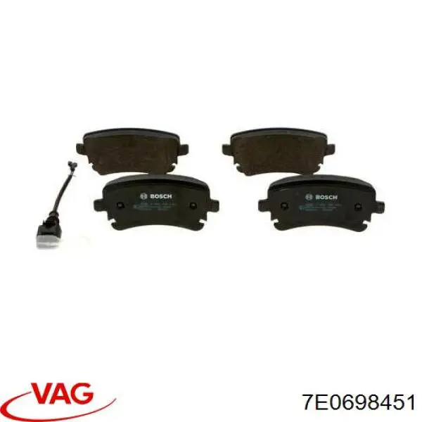 Задні дискові колодки VAG 7E0698451