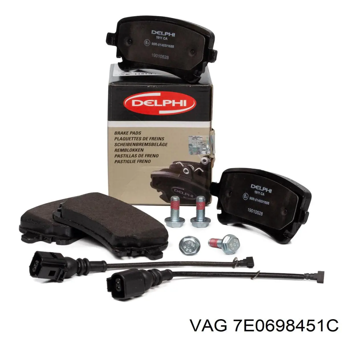 Купити 7E0698451C VAG Задні колодки