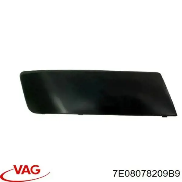 Купити 7E08078209B9 VAG Молдинг переднього бампера, правий