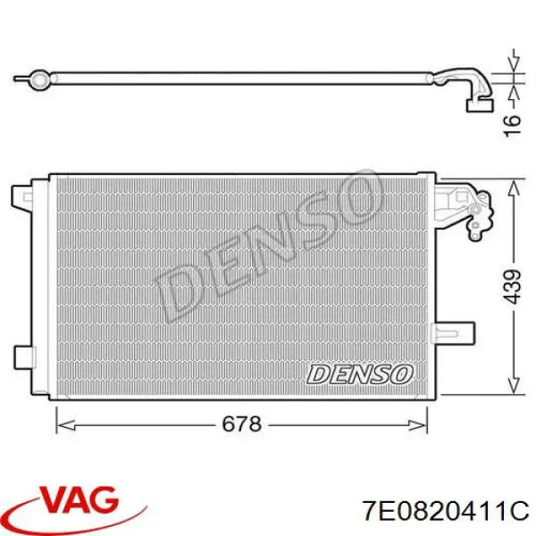 7E0820411C VAG Конденсатор