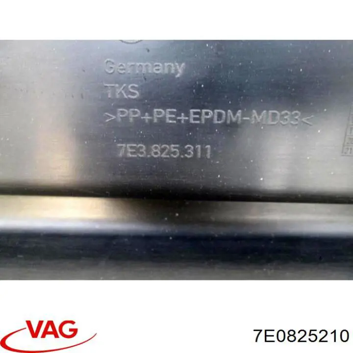 7E0825210 VAG Захист днища, задній правий