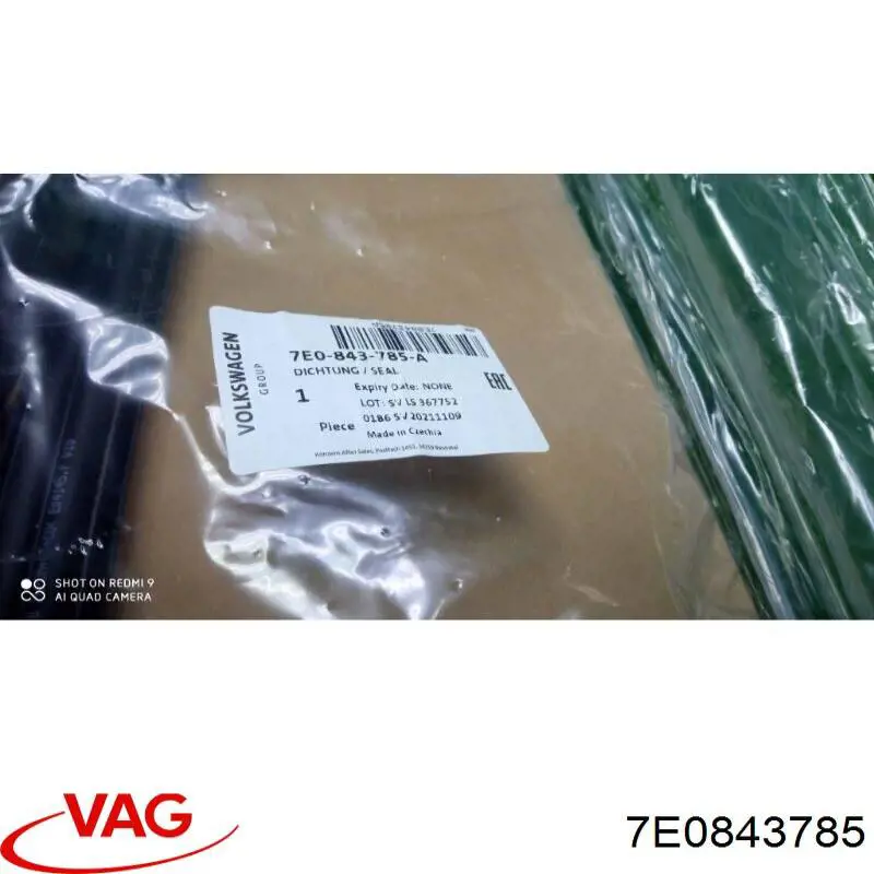 Ущільнювач двері бічний/зсувний VAG 7E0843785 ціна, від 295.69 USD