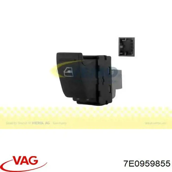 7E0959855 VAG кнопка вмикання двигуна склопідіймача передня права