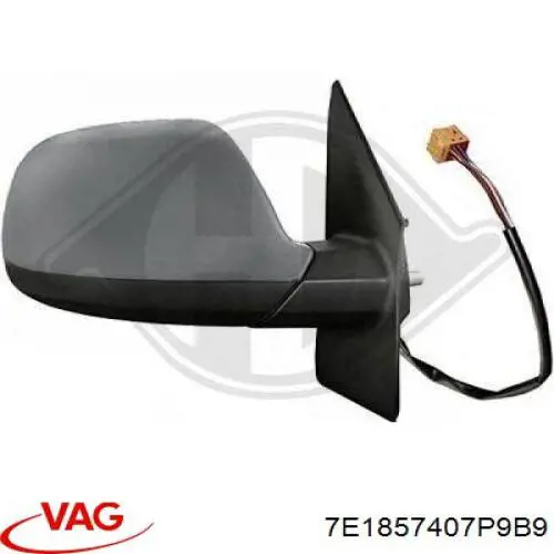 Ліве бічне дзеркало VAG 7E1857407P9B9 ціна, від 72.81 USD