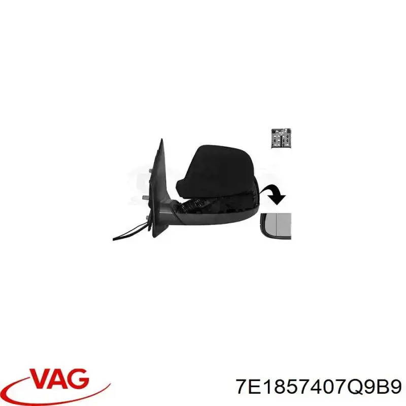 Ліве бічне дзеркало TYC 3370282 ціна, від 98.23 USD