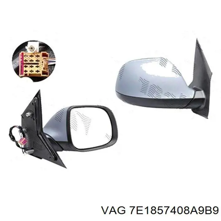 Праве бічне дзеркало VAG 7E1857408A9B9 ціна, від 93.22 USD