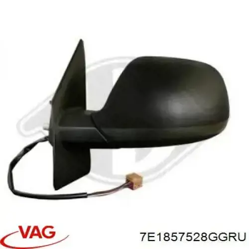 Купити 7E1857528GGRU VAG Накладка/кришка дзеркала заднього виду, права