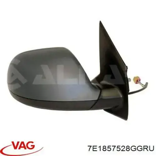 Накладка правого дзеркала заднього виду VAG 7E1857528GGRU ціна, від 14.23 USD