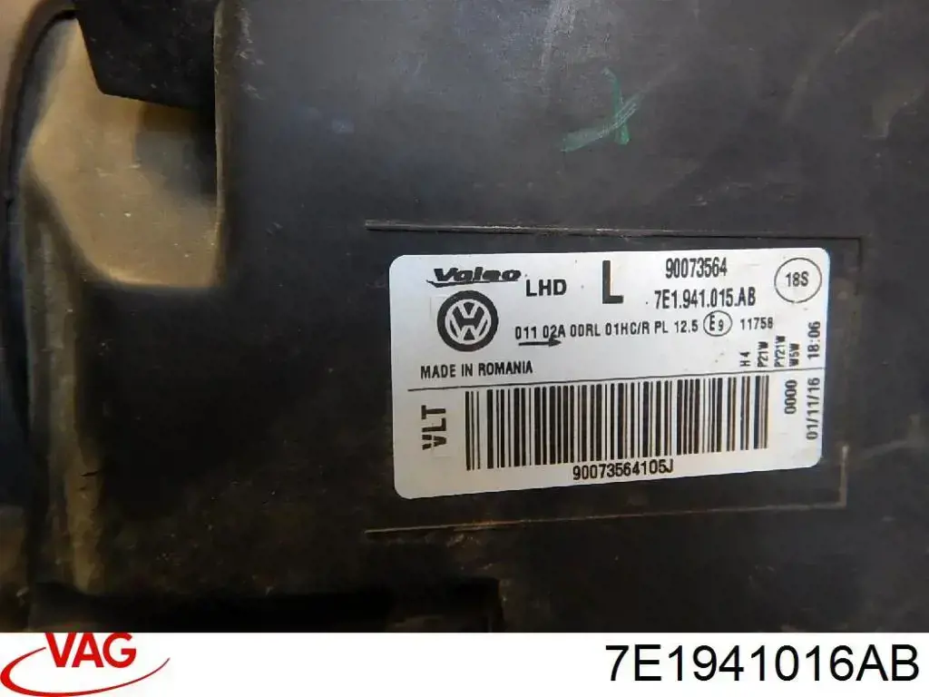Основна фара - вставка VAG 7E1941016AB ціна, від 182.67 USD