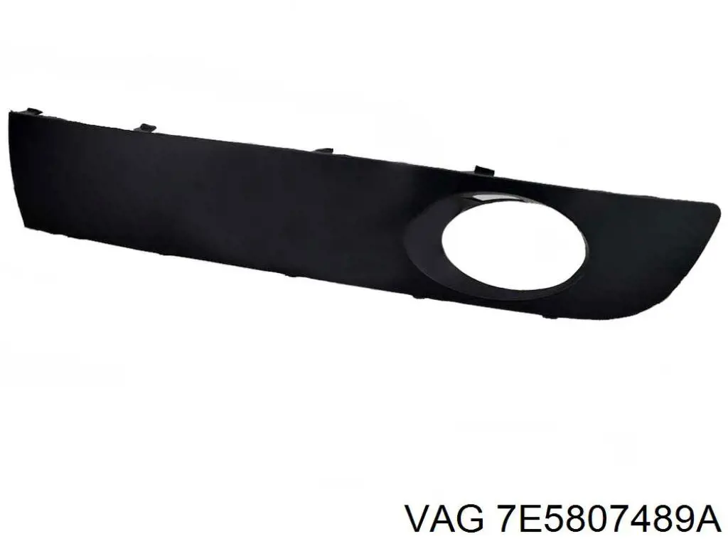 7E5807489A VAG заглушка/ решітка протитуманних фар бампера переднього, ліва