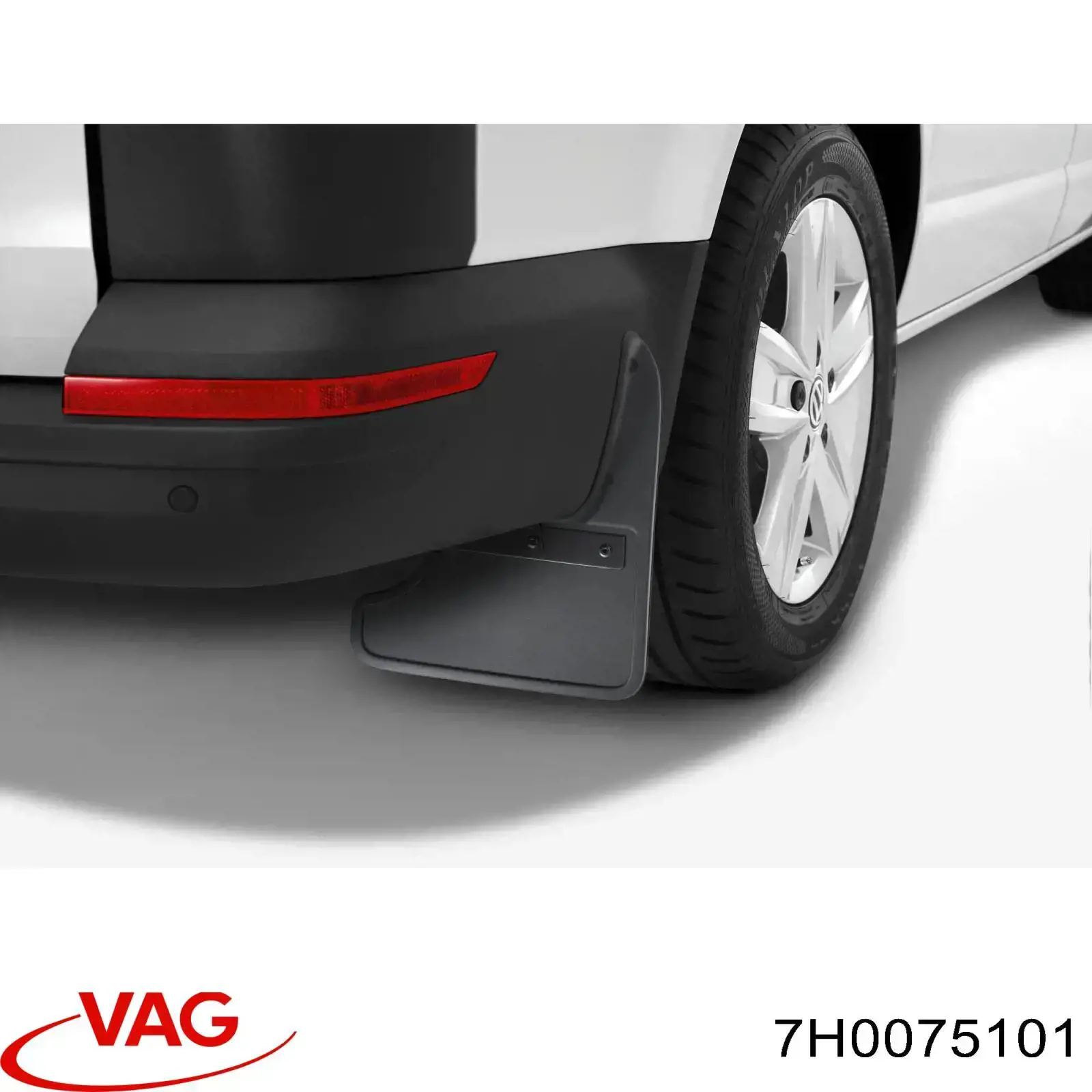 7H0075101 VAG Бризковики задні, комплект