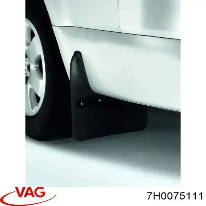 Комплект передніх бризковиків на Volkswagen Transporter T5 7HB, 7HJ, 7EB, 7EJ