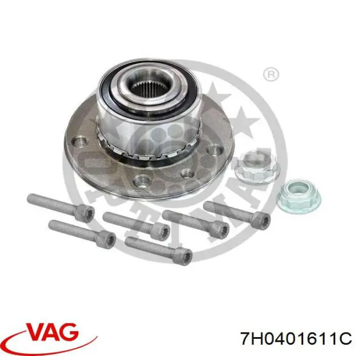 Маточина колеса передня VAG 7H0401611C ціна, від 48.72 USD