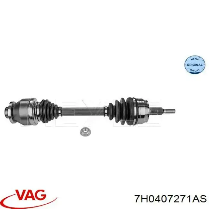Привід передній лівий VAG 7H0407271AS ціна, від 84.36 USD