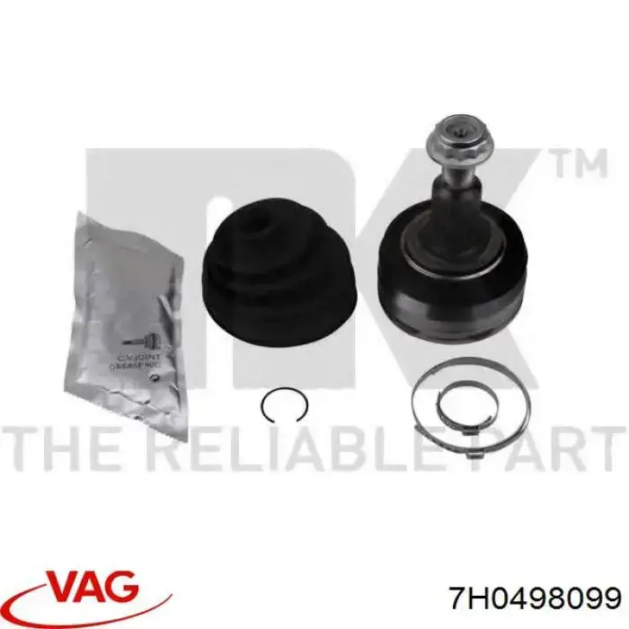 Граната колісна VAG 7H0498099 ціна, від 36.92 USD