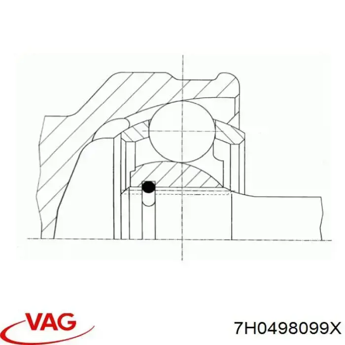 Граната колісна VAG 7H0498099X ціна, від 30.94 USD