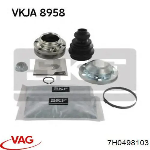 Купити 7H0498103 VAG Граната внутрішня, передня, ліва