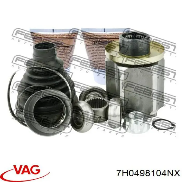 Шарнір кутових швидкостей передній лівий VAG 7H0498104NX ціна, від 140.83 USD