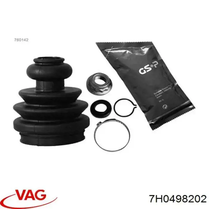 Купити 7H0498202 VAG Пильник гранати внутрішній, правий