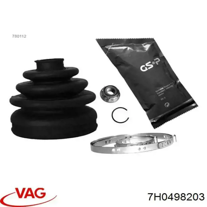 Пильник ШРУСа зовнішній 7H0498203 VAG