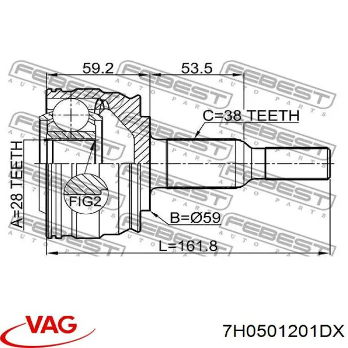 Піввісь задня, ліва Borg&beck BDS1573 ціна, від 89.54 USD