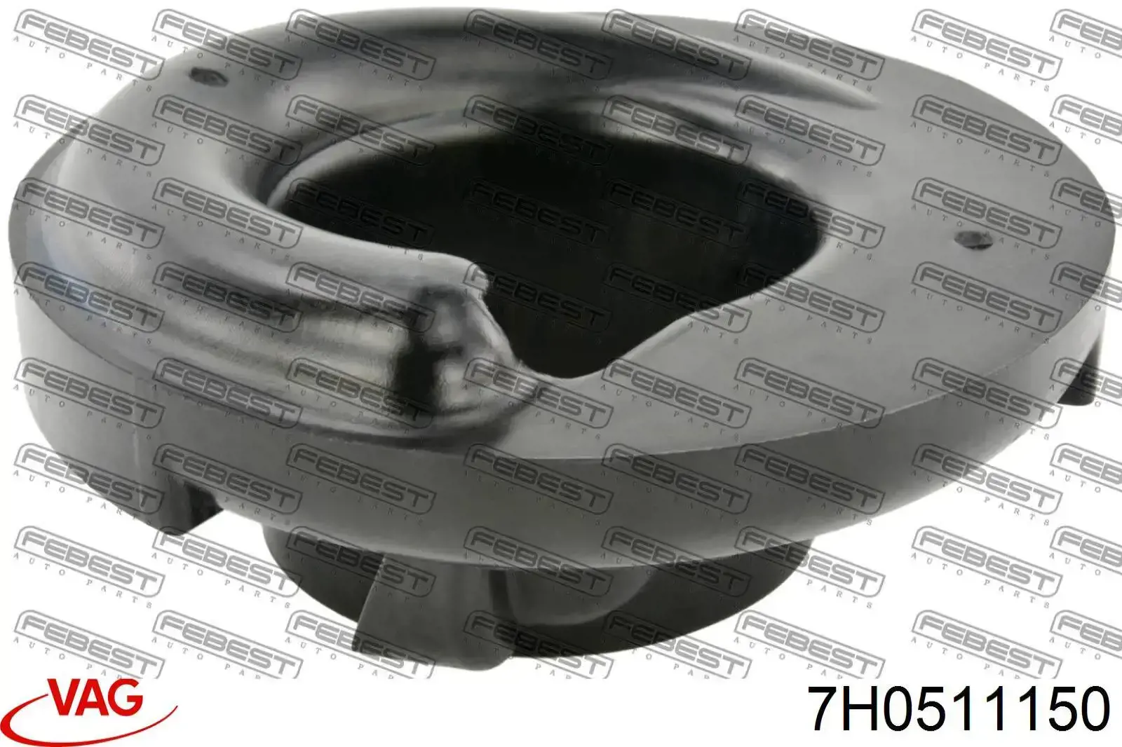 7H0511150 VAG Проставка (гумове кільце) пружини задньої, нижня