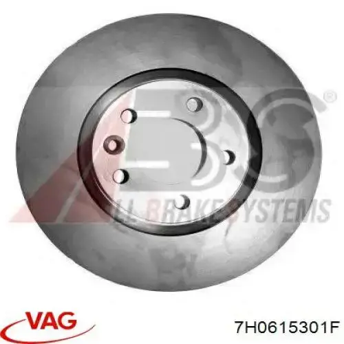 Купити 7H0615301F VAG Ротор гальмівний