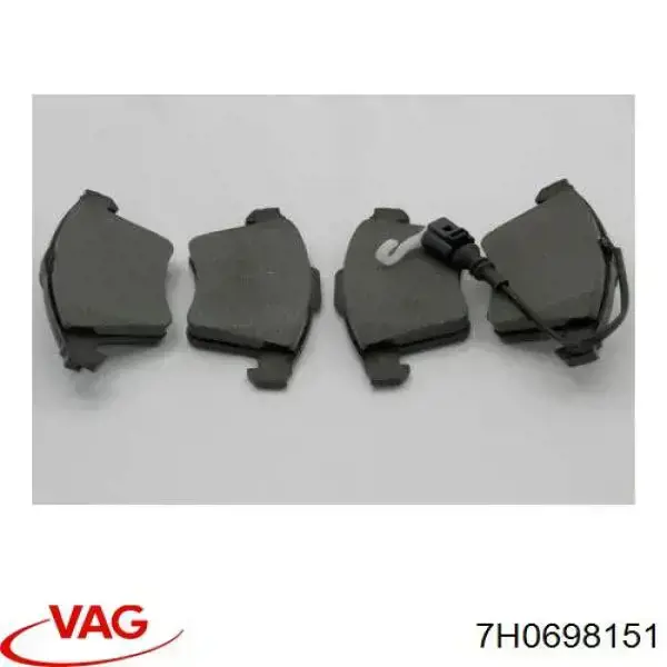 Передні тормозні колодки 7H0698151 VAG