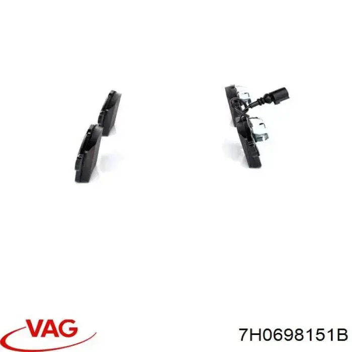 7H0698151B VAG Передні гальмівні колодки